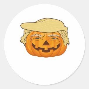 Trumpkin Halloween Funny Classic – Basic Fall Slot Classic Round Sticker