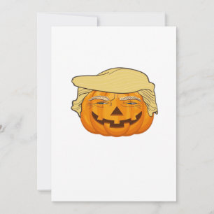 Trumpkin Halloween Funny Classic – Basic Fall Slot Holiday Card