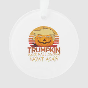 Trumpkin Halloween Funny Classic Ornament