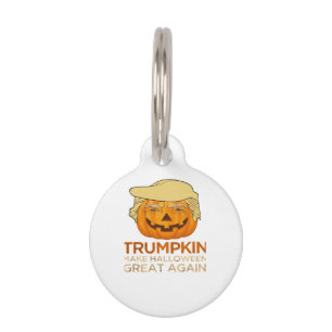 Trumpkin Halloween Funny Classic Pet Tag