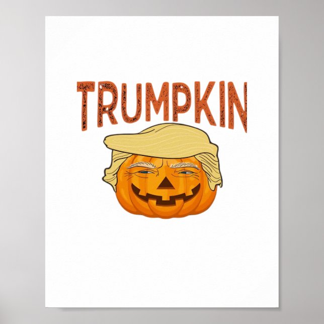 Trumpkin Halloween Funny Classic – Sloth Mask Desi Poster (Front)