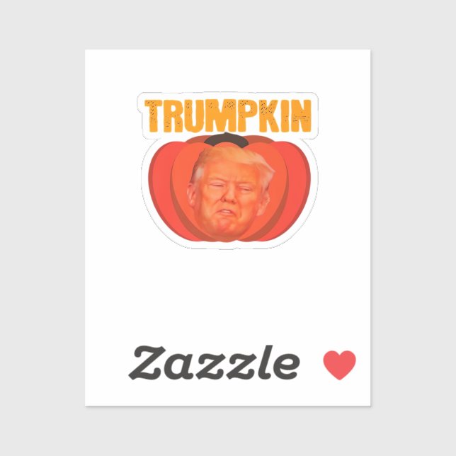 Trumpkin Halloween Jack O Lantern Graphic Funny  (Sheet)