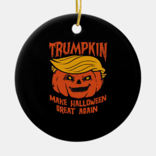 Trumpkin Halloween - Make Halloween Great Again Cl Ceramic Ornament