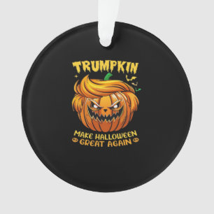 Trumpkin Halloween - Make Halloween Great Again Cl Ornament