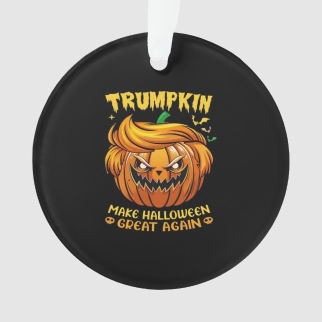 Trumpkin Halloween - Make Halloween Great Again Cl Ornament (Front)