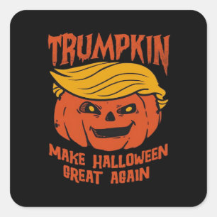 Trumpkin Halloween - Make Halloween Great Again Cl Square Sticker