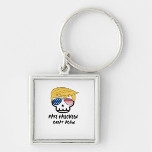 Trumpkin Halloween Make Halloween Great Again Funn Key Ring