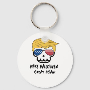 Trumpkin Halloween Make Halloween Great Again Funn Key Ring