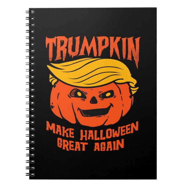 Trumpkin Halloween Pumpkin Election Notebook (Front)