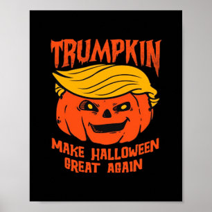 Trumpkin Halloween Pumpkin Election Poster