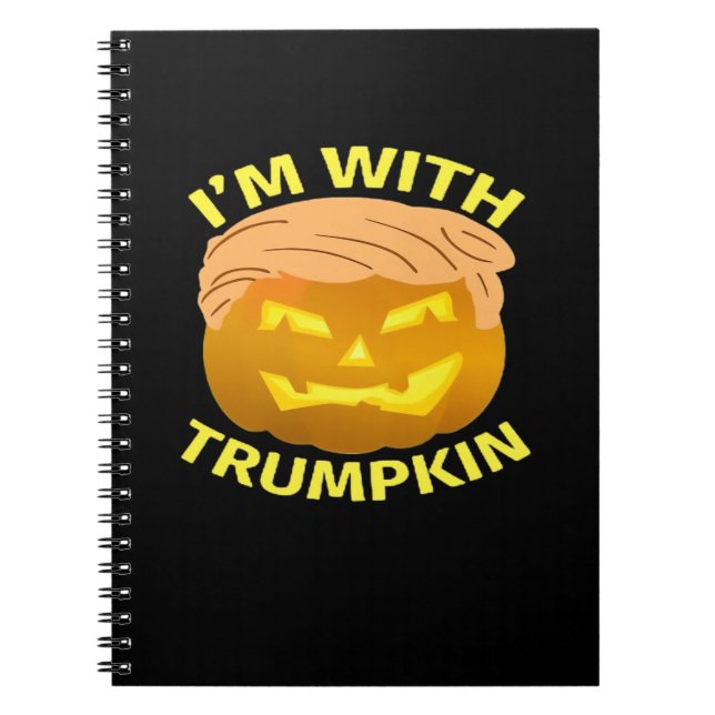 Trumpkin Halloween Pumpkin Notebook (Front)