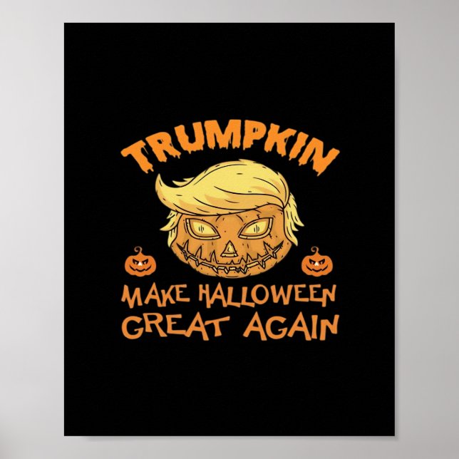 Trumpkin Halloween Pumpkin Poster (Front)