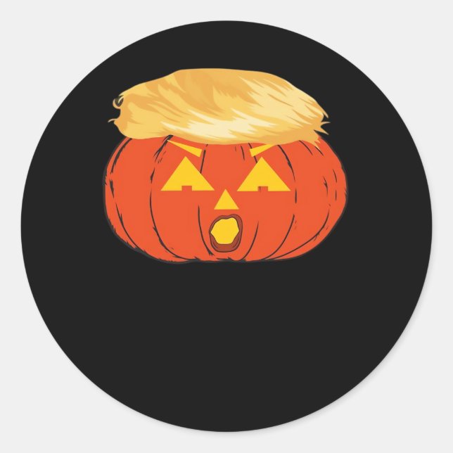 Trumpkin Jack O'Lantern Classic Round Sticker (Front)