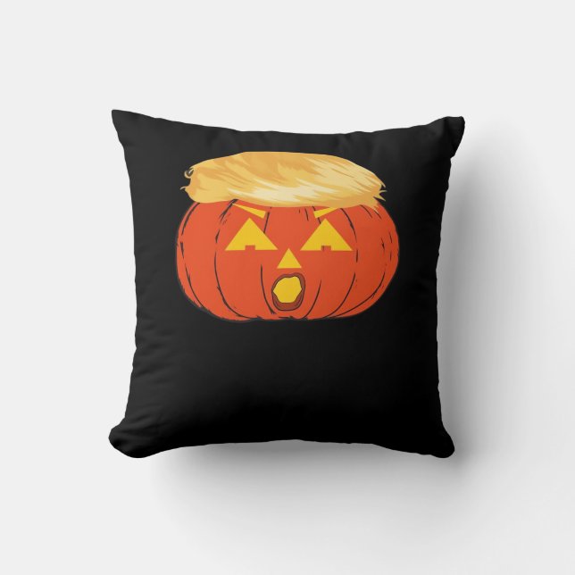Trumpkin Jack O'Lantern Cushion (Front)