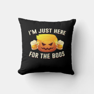 Trumpkin Just For The Boos Halloween Costume Cushion