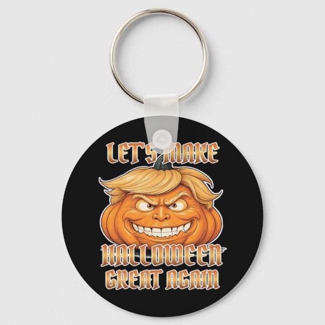 Trumpkin Let's Make Halloween Great Again Classic  Key Ring (Front)