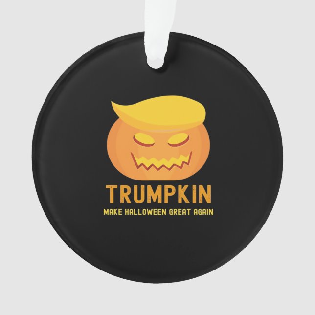 Trumpkin Make Halloween Great Again – Basic Parody Ornament (Front)