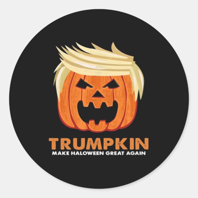Trumpkin Make Halloween Great Again Classic – Limi Classic Round Sticker (Front)