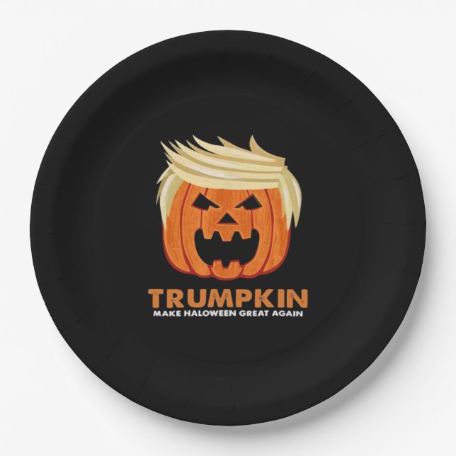 Trumpkin Make Halloween Great Again Classic – Limi Paper Plate (Front)