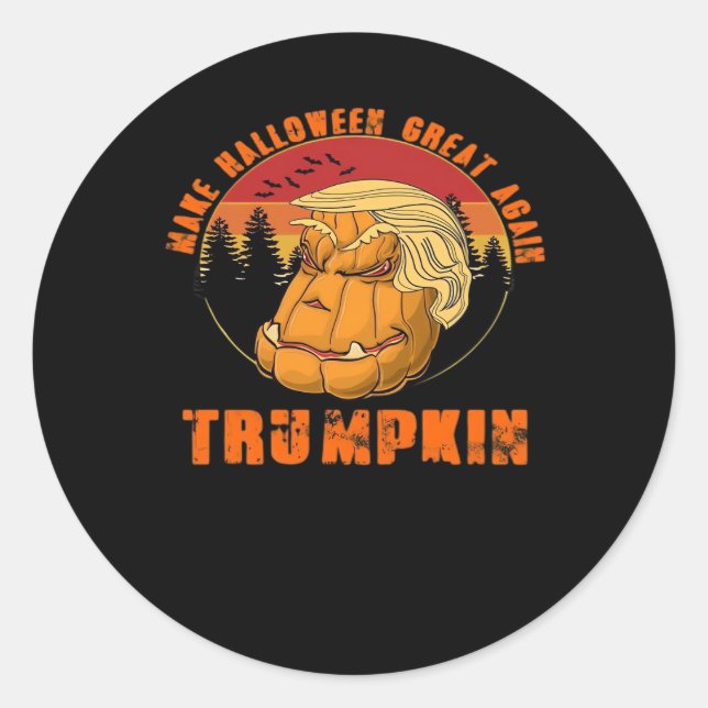 Trumpkin Make Halloween Great Again Classic – Paro Classic Round Sticker (Front)