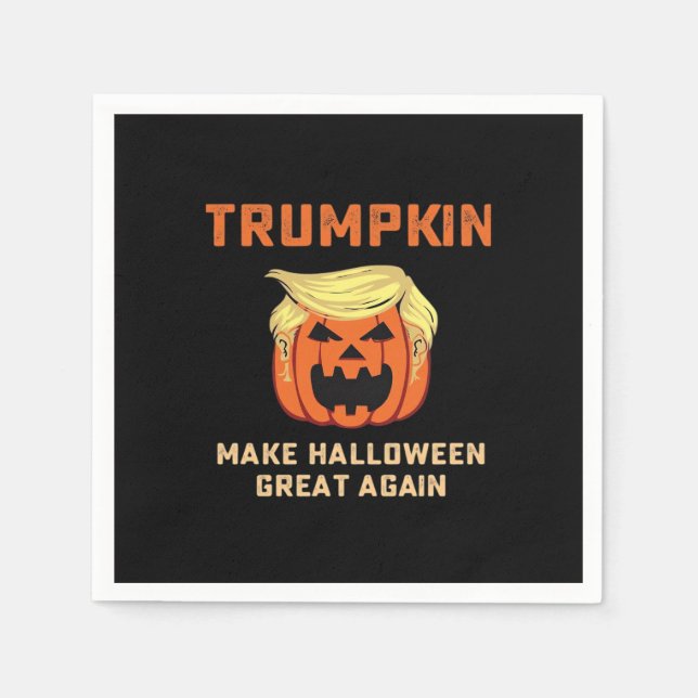 Trumpkin Make Halloween Great Again – Classic Pump Napkin (Front)