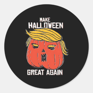 Trumpkin Make Halloween Great Again Classic – Retr Classic Round Sticker