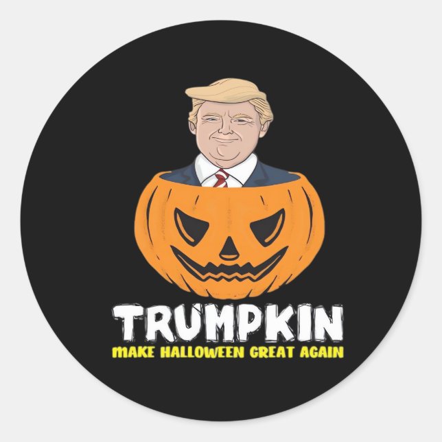 Trumpkin Make Halloween Great Again Classic – Sati Classic Round Sticker (Front)