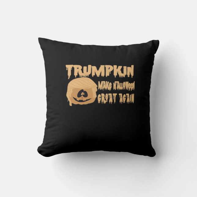 Trumpkin Make Halloween Great Again Classic – Skel Cushion (Front)