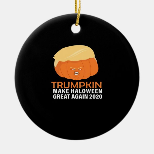 Trumpkin Make Halloween Great Again Classic – Spoo Ceramic Ornament (Front)