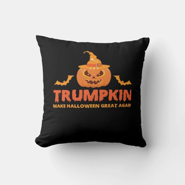 Trumpkin Make Halloween Great Again Cushion (Front)