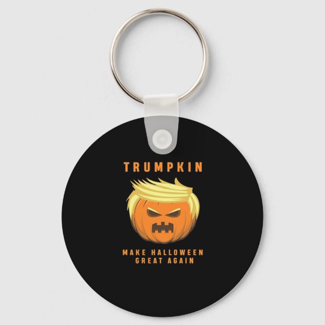 Trumpkin Make Halloween Great Again Fitted Key Ring (Front)