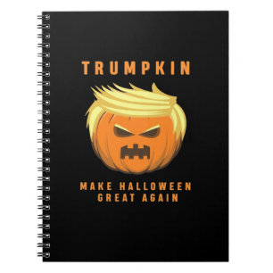 Trumpkin Make Halloween Great Again Fitted Notebook