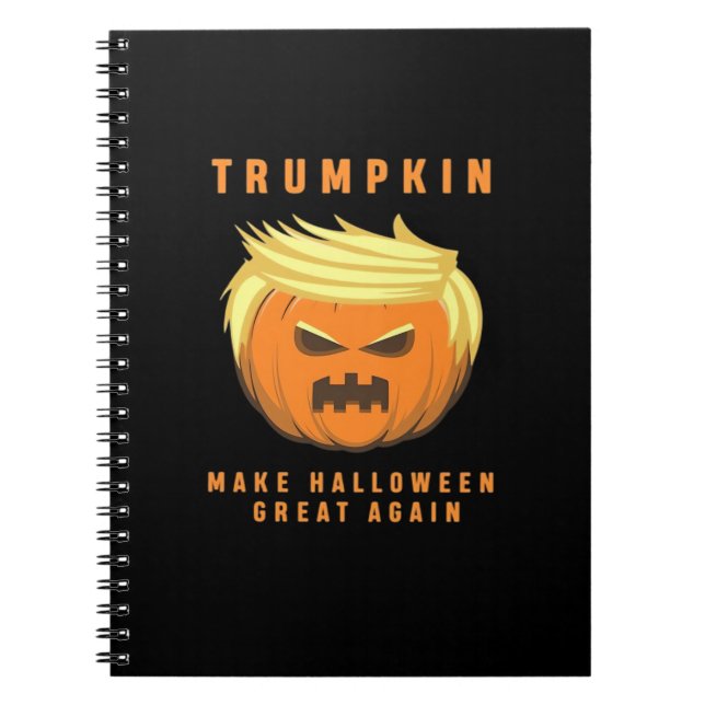 Trumpkin Make Halloween Great Again Fitted Notebook (Front)