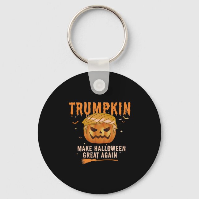 Trumpkin Make Halloween Great Again For Political, Key Ring (Front)