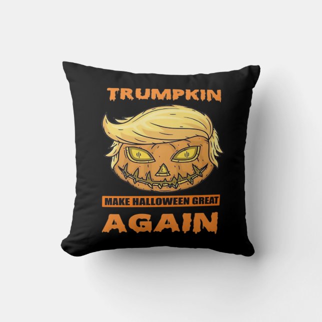 Trumpkin Make Halloween Great Again Funny Classic Cushion (Front)
