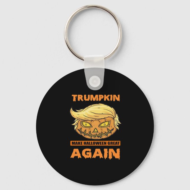 Trumpkin Make Halloween Great Again Funny Classic Key Ring (Front)
