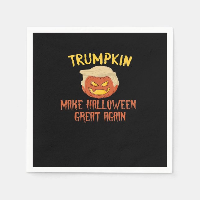 Trumpkin Make Halloween Great Again – Funny Costum Napkin (Front)