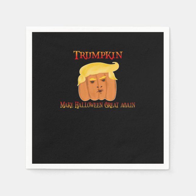 Trumpkin Make Halloween Great Again – Funny Costum Napkin (Front)