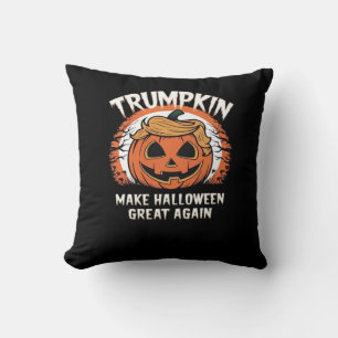 Trumpkin Make Halloween Great Again Funny Cushion