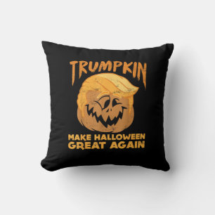 Trumpkin Make Halloween Great Again Funny Politica Cushion