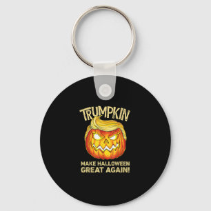 Trumpkin Make Halloween Great Again Funny Pumpkin Key Ring