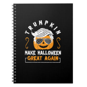 Trumpkin Make Halloween Great Again Funny Pumpkin Notebook