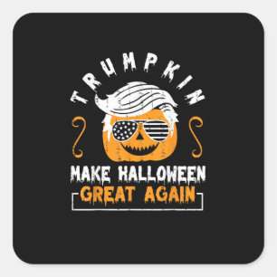 Trumpkin Make Halloween Great Again Funny Pumpkin Square Sticker