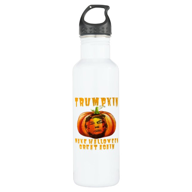 Trumpkin Make Halloween Great Again Graphic Funny  710 Ml Water Bottle (Front)