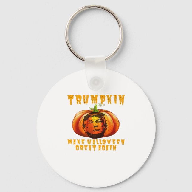 Trumpkin Make Halloween Great Again Graphic Funny  Key Ring (Front)