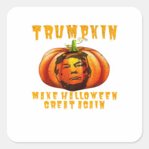 Trumpkin Make Halloween Great Again Graphic Funny Square Sticker