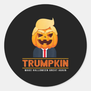Trumpkin Make Halloween Great Again Halloween Classic Round Sticker