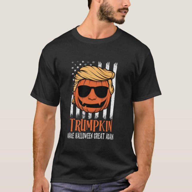 Trumpkin Make Halloween Great Again Halloween Cost T-Shirt (Front)