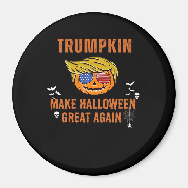 Trumpkin Make Halloween Great Again,  Halloween Pu Magnet (Front)