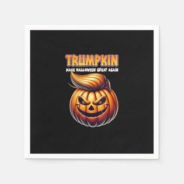 Trumpkin Make Halloween Great Again  Jack O Lanter Napkin (Front)